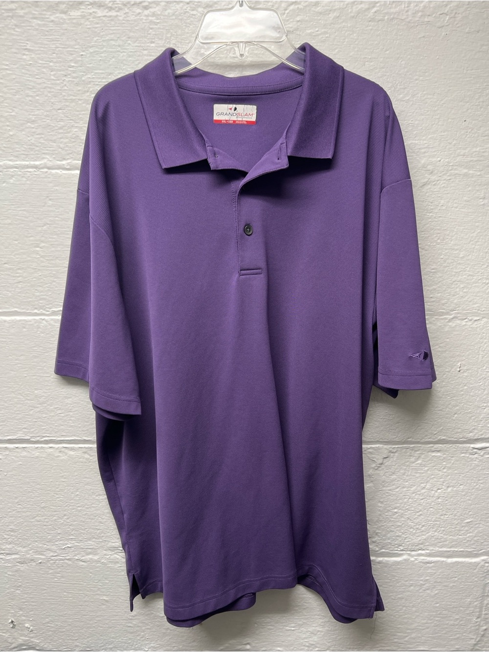 Grand Slam Performance Purple Polo Shirt